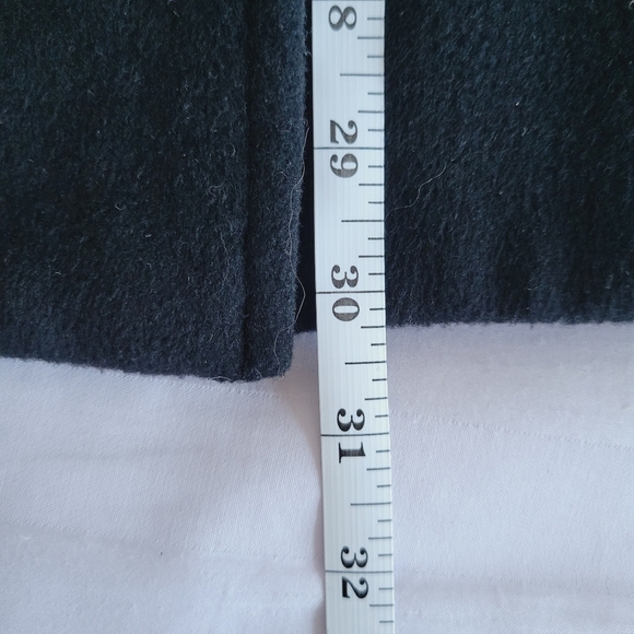 Elie Tahari Black Wool Blend Cape Coat - Picture 13 of 13